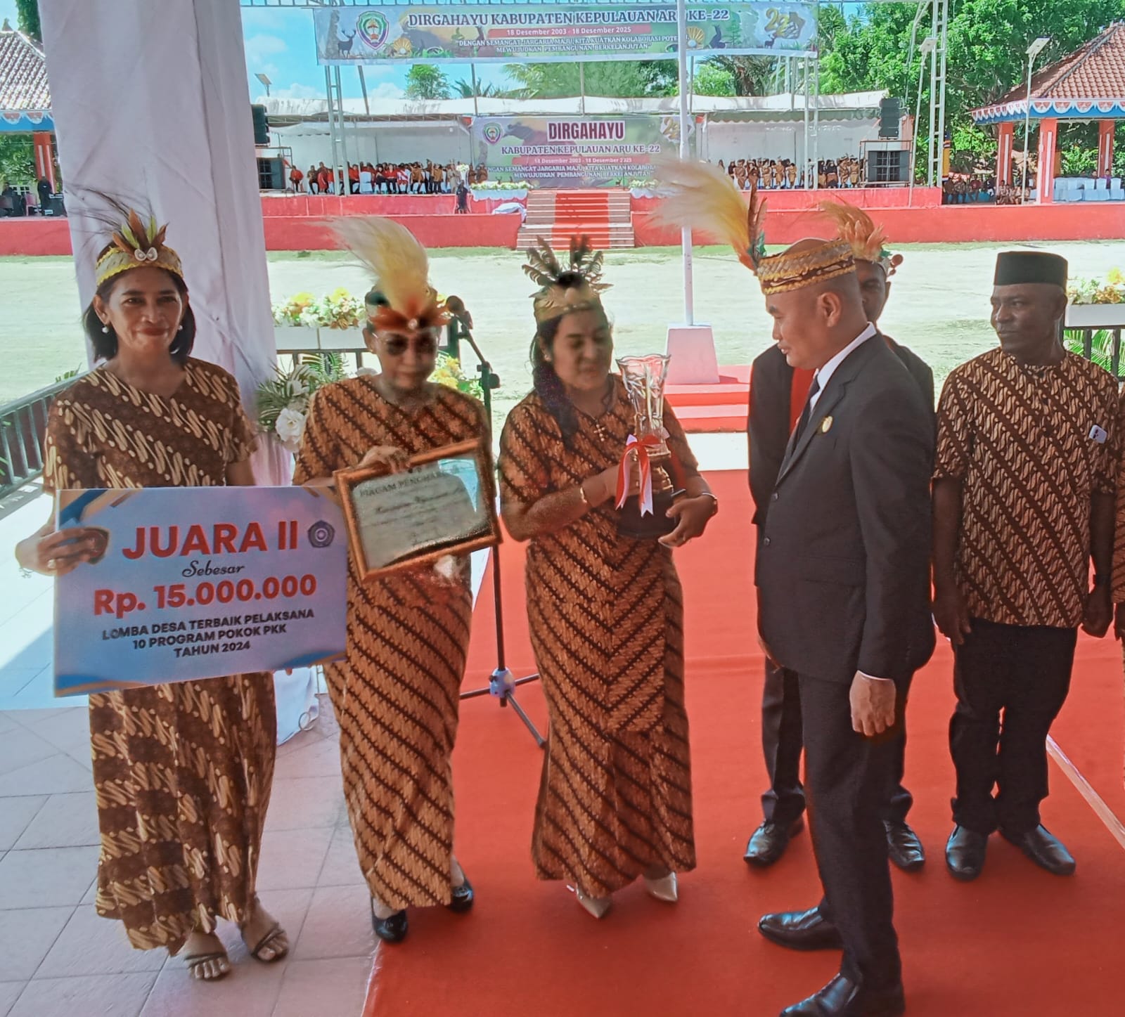 Desa Wokam-Juara II Lomba Desa Pelaksana Terbaik 10 Program Pokok PKK