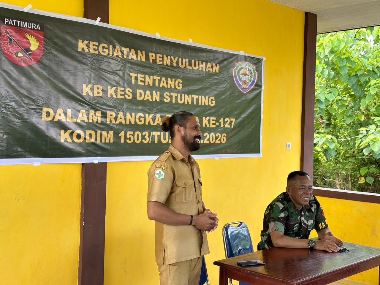 Selain Fisik, Satgas TMMD Kodim Tual Fokus Bangun SDM Melalui Edukasi Kesehatan Bagi Warga