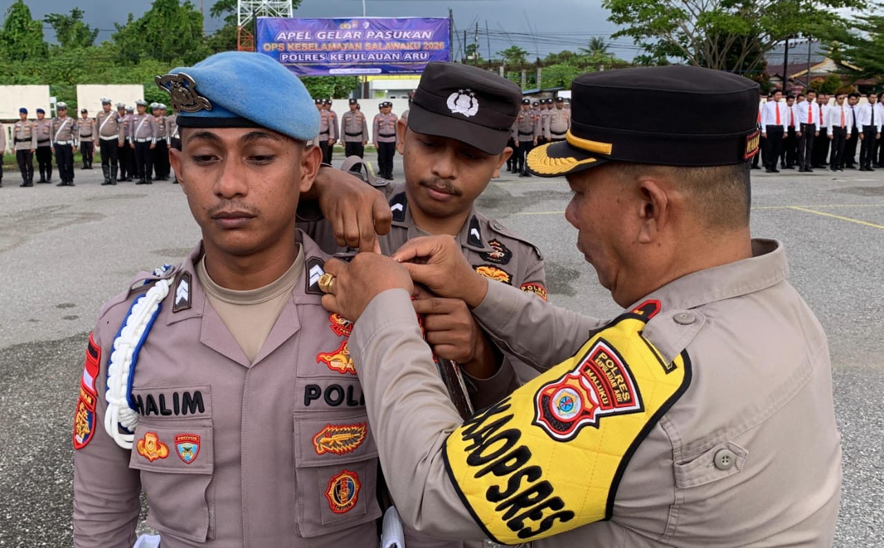Wakapolres Aru menekankan 8 instruksi penting dalam Operasi Keselamatan Salawaku 2026