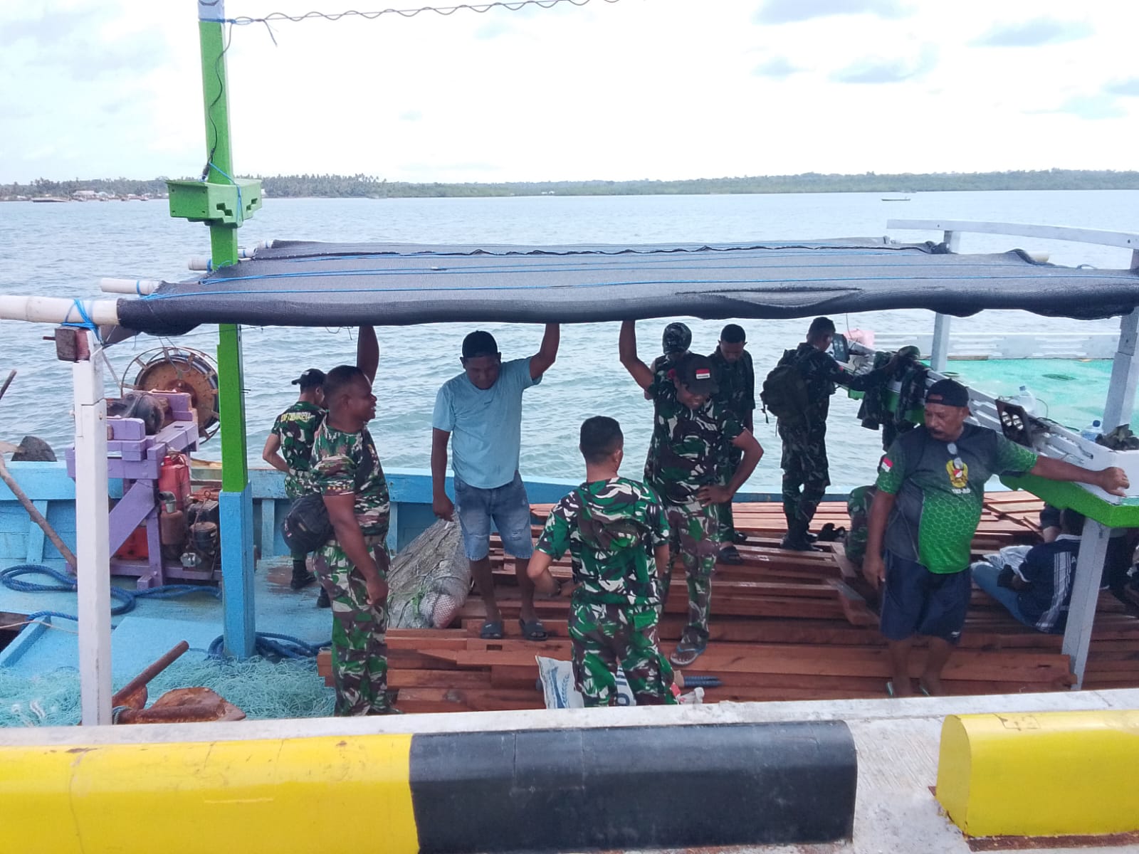 Satgas TMMD Kodim Tual tetap pacu pengerjaan di Desa Longgar Apara meski menghadapi tantangan geografis.