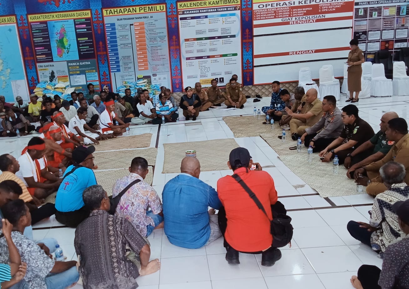 Penyelesaian Konflik Hak Ulayat Dua Desa di Aru Berakhir Dengan Kesepakatan Adat Molo Sabuang