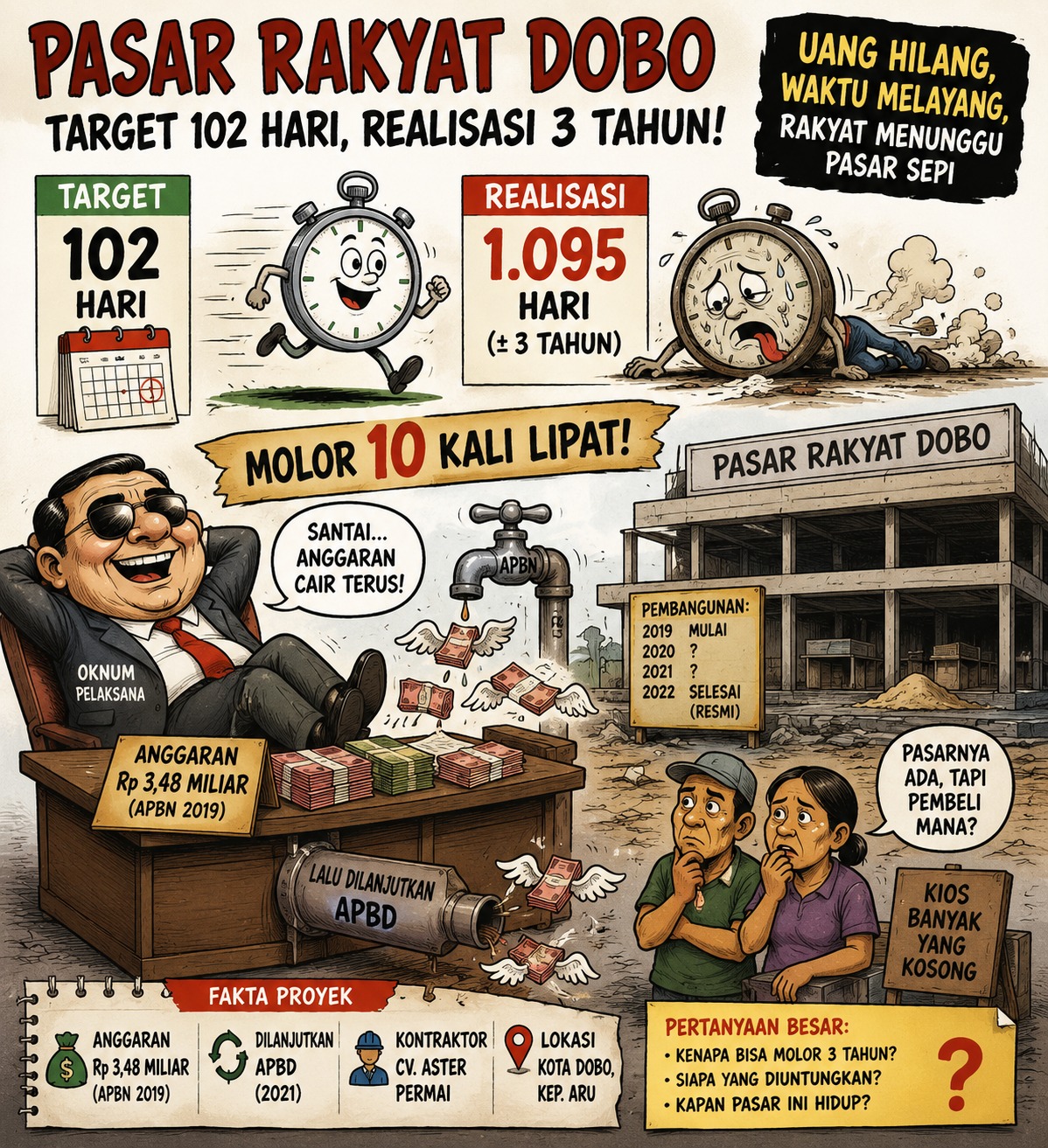 PASAR RAKYAT DOBO: ANTARA INFRASTRUKTUR DAN KEHILANGAN ARAH