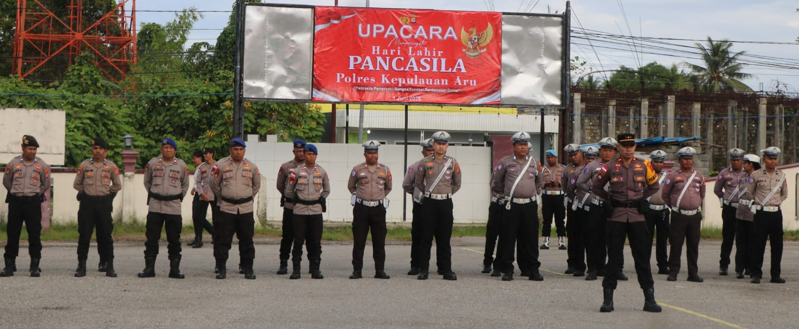 Polres Kepulauan Aru Gelar Upacara Peringatan Hari Lahir Pancasila 2026