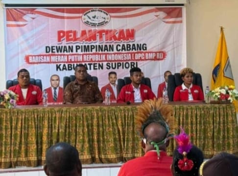 Pengurus DPC BMP RI Kabupaten Supiori Resmi Dilantik, Siap Siap Jadi Mitra Strategis Pemda dan Kawal Program Nasional