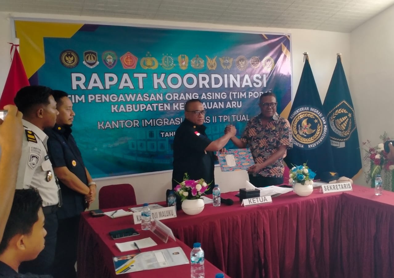 Tingkatkan Pengawasan, Imigrasi Tual Gelar Rakor Tim Pora Kepulauan Aru 2026 di Dobo