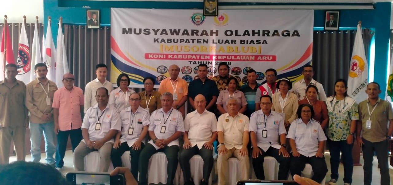 Bupati Kaidel Resmi Pimpin KONI Kepulauan Aru Periode 2026–2030 Siap Bangkitkan Olahraga Daerah