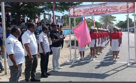 Meriahkan HUT RI ke-81, Pemkab Kepulauan Aru Gelar Lomba Baris Indah