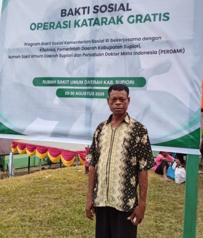 Dinsos Supiori Gelar Operasi Katarak Gratis, Bantuan Disabilitas, hingga Program Cegah Bullying