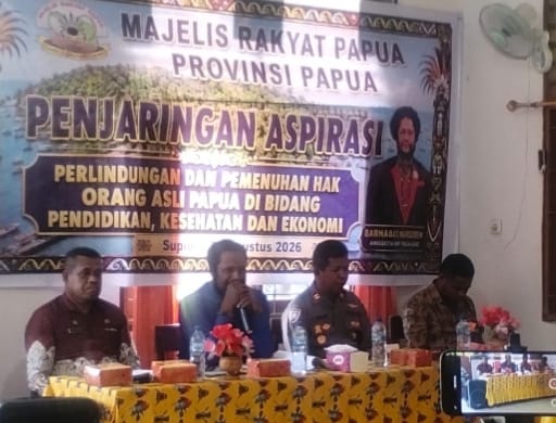 Kawal Penggunaan Dana Otsus, MRP Gelar Penjaringan Aspirasi Hak OAP di Kampung Yawerma Supiori