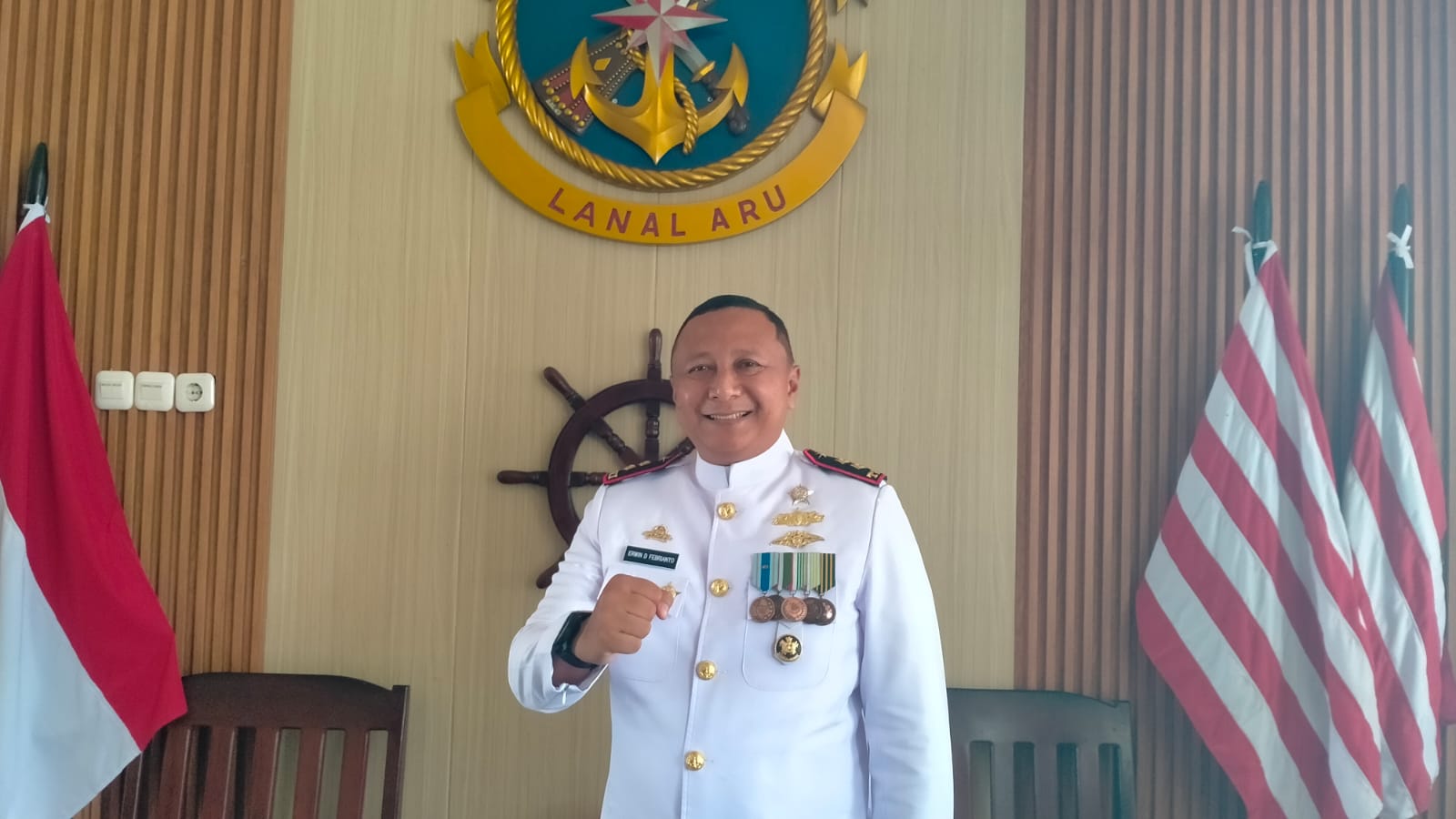Momentum HUT ke-81 TNI: Danlanal Aru Minta Prajurit Pererat Soliditas dan Sinergitas