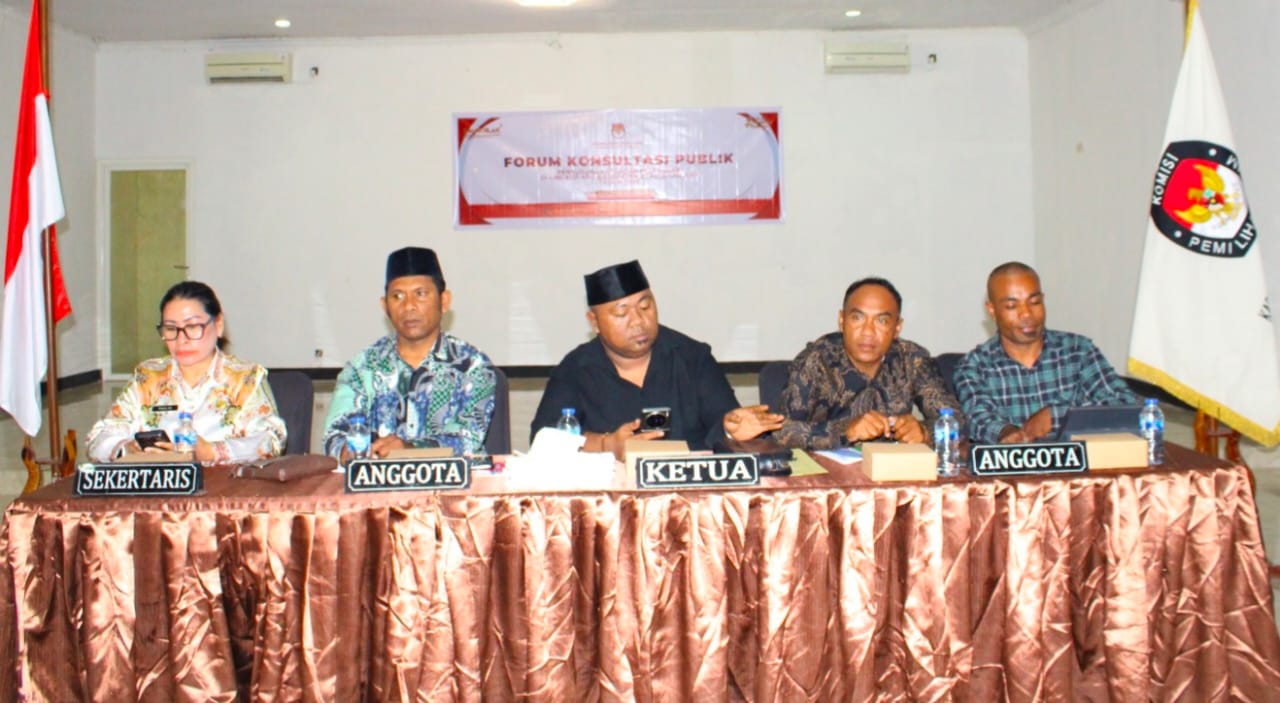 Perkuat Tranparansi dan Akuntabilitas, KPU Kepulauan Aru Gelar Forum Konsultasi Publik Standar Pelayanan